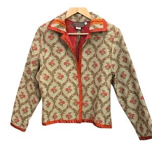 Aida Dalalí Tapestry Jacket Floral Brocade Made USA San Francisco Cottagecore
